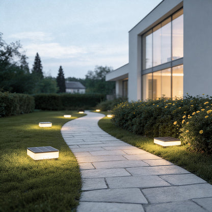 Elegant Ground Solar Lights - LED Landscape Lighting for Pathways & Patios 7