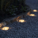 Crystal Glow Solar Step Light - Modern Outdoor Ice Cube Lights with Four Color Options for Elegant Ambiance 3