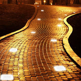 Crystal Glow Solar Step Light - Modern Outdoor Ice Cube Lights with Four Color Options for Elegant Ambiance 1