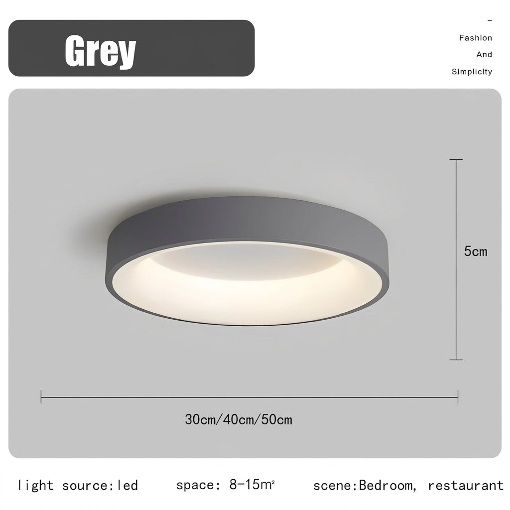 Nordic Round LED Ceiling Light – Remote Control & Energy-Efficient Design for Modern Spaces 12