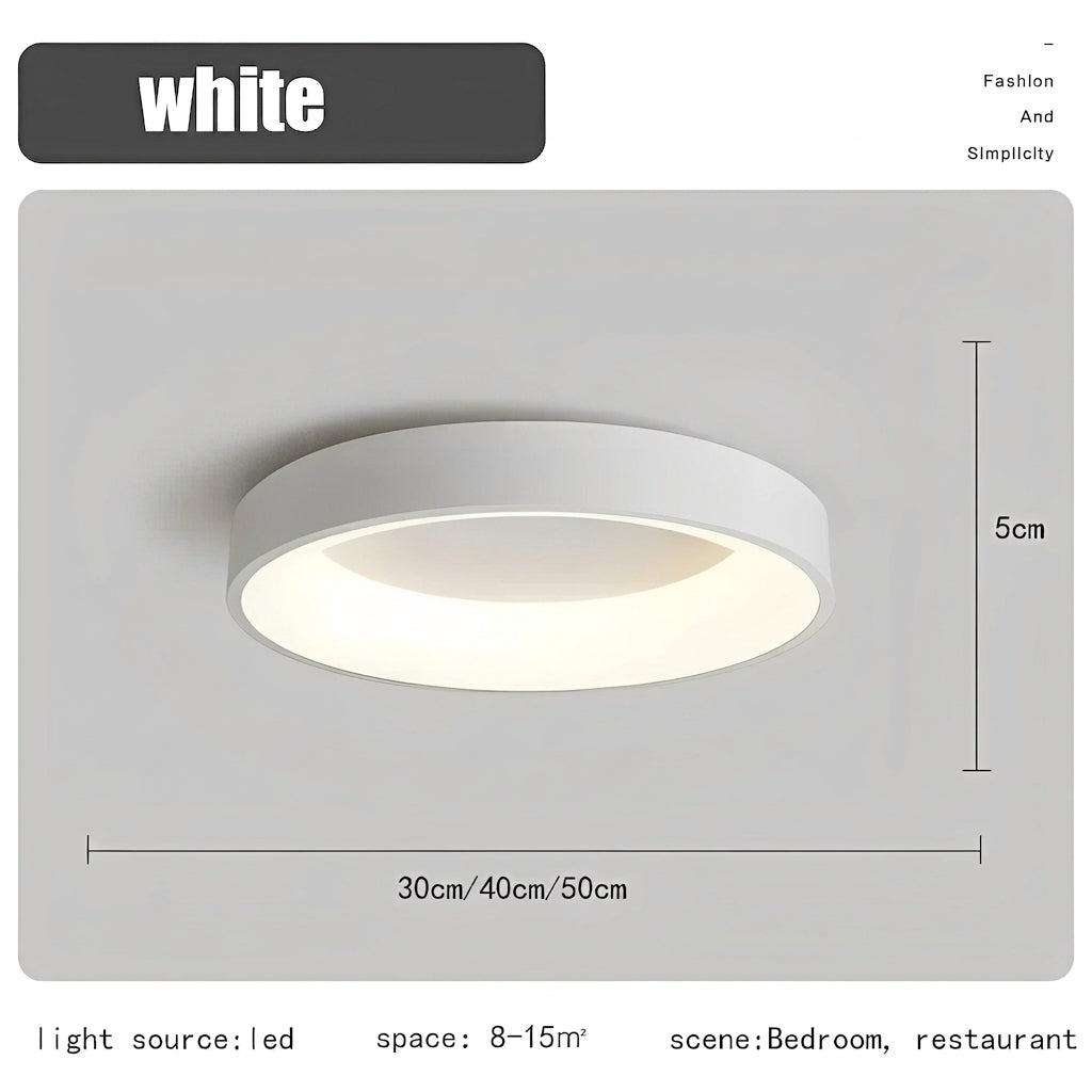 Nordic Round LED Ceiling Light – Remote Control & Energy-Efficient Design for Modern Spaces 11