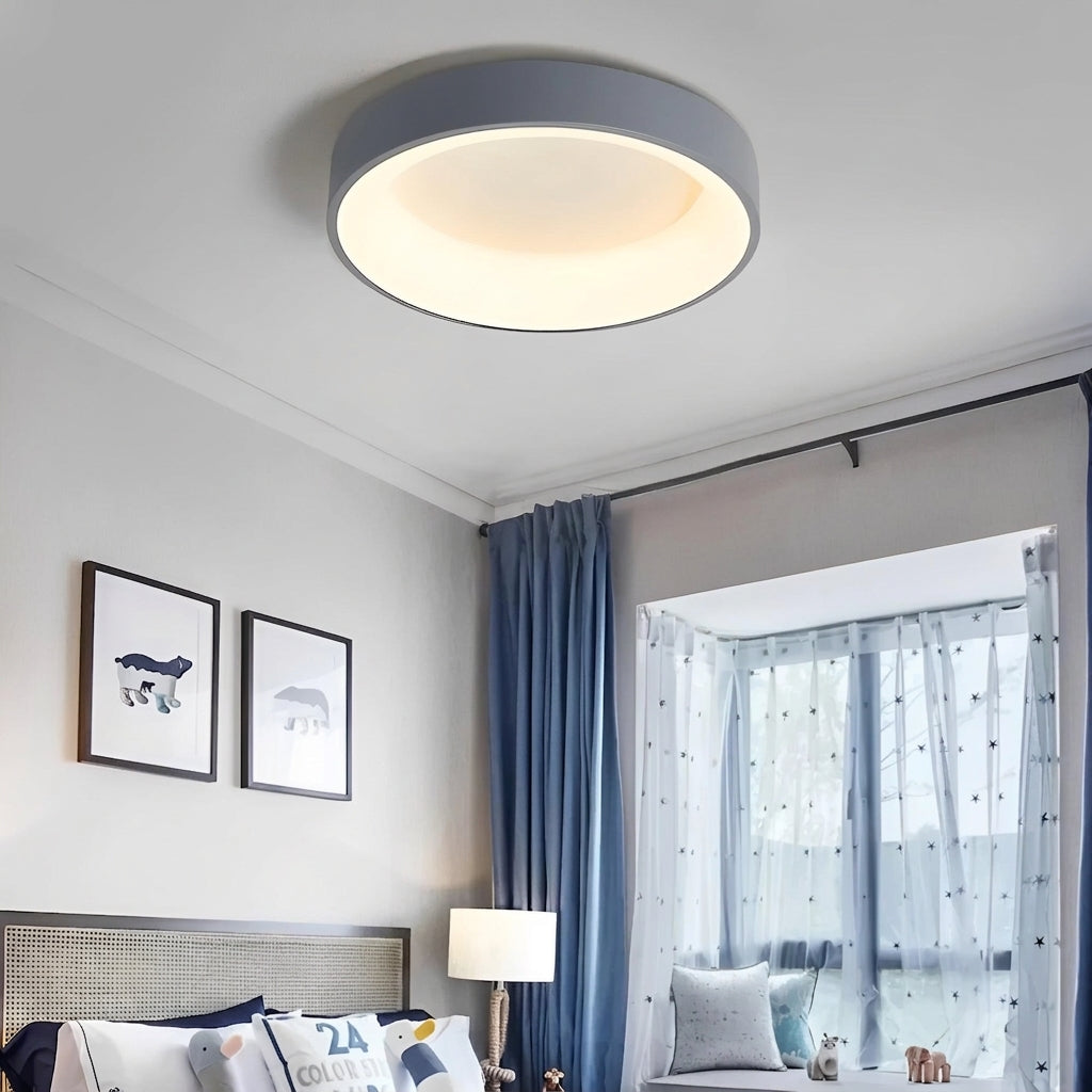 Nordic Round LED Ceiling Light – Remote Control & Energy-Efficient Design for Modern Spaces 4