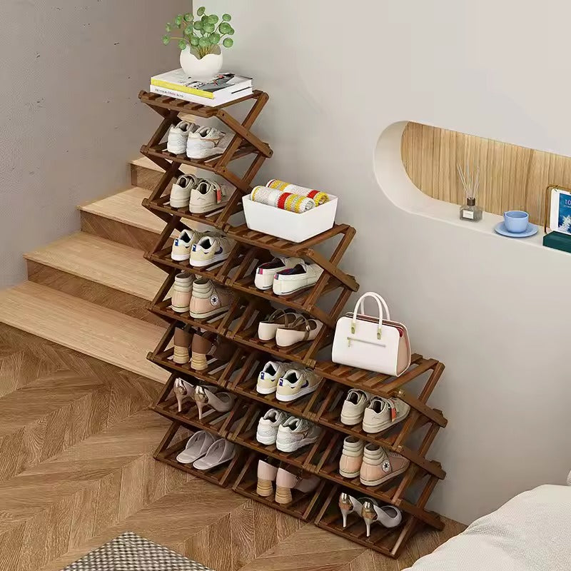 Elara Wooden Shoe Organizer