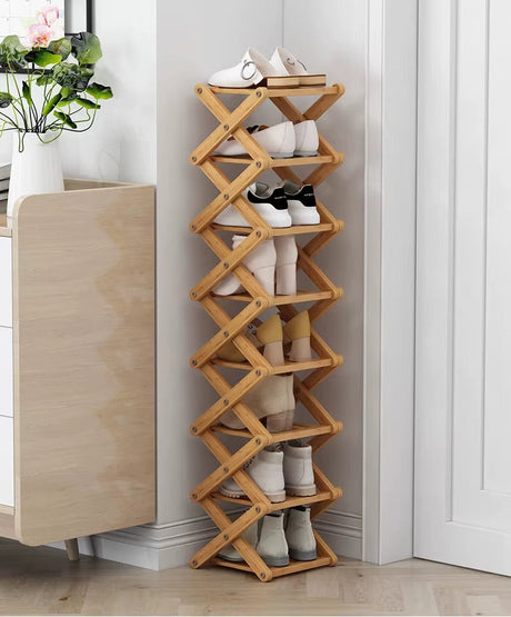 Elara Wooden Shoe Organizer