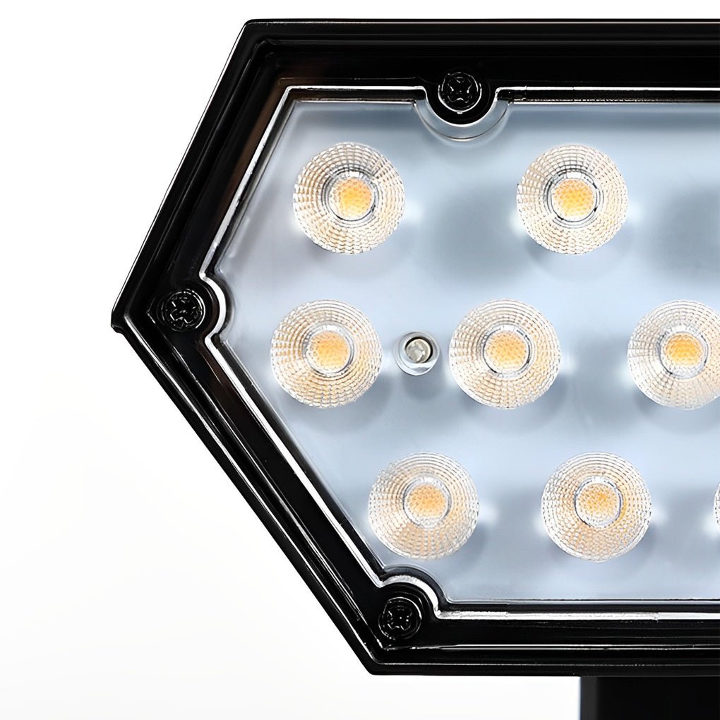 Solar Adjustable Angle Flood Spike Light - Efficient Outdoor Spotlight with Dual Color Modes 8
