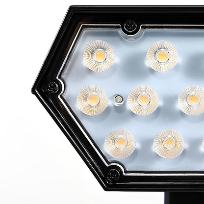 Solar Adjustable Angle Flood Spike Light - Efficient Outdoor Spotlight with Dual Color Modes 8