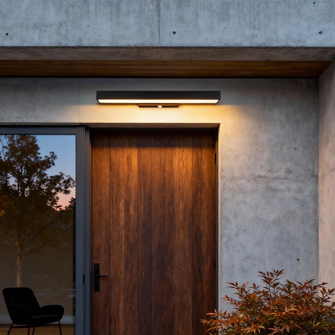Modern Outdoor Wall Light – LED Sconce with Motion Sensor for Enhanced Security and Style 3