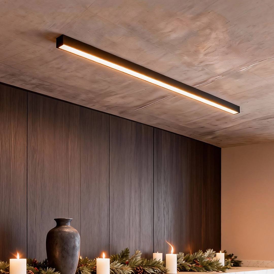 Minimalist LED Ceiling Light - Remote Dimming & Adjustable Length for Versatile Indoor Illumination 17