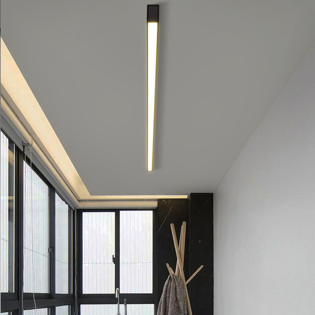 Minimalist LED Ceiling Light - Remote Dimming & Adjustable Length for Versatile Indoor Illumination 1