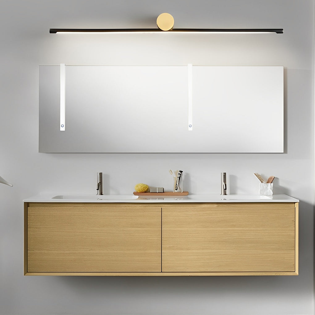 Elegant Linear Vanity Light Bar - Dual-Color Design with Dimmable LED for Modern Bathrooms 3