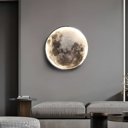 Lunar Moon-Shaped LED Wall Lamp - Dimmable Design for Artistic Ambiance 2