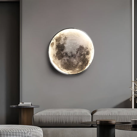 Lunar Moon-Shaped LED Wall Lamp - Dimmable Design for Artistic Ambiance 2