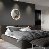 Lunar Moon-Shaped LED Wall Lamp - Dimmable Design for Artistic Ambiance 6