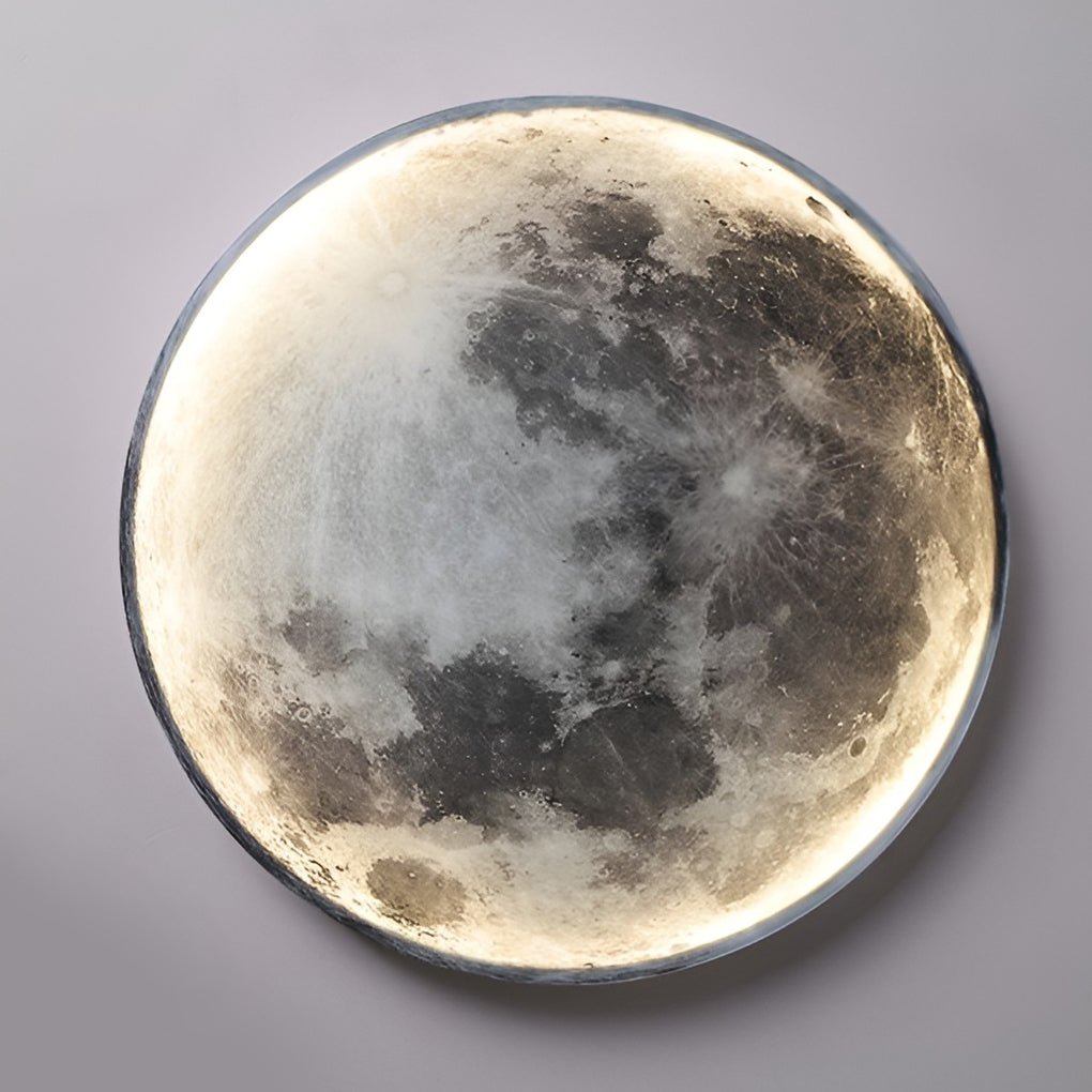 Lunar Moon-Shaped LED Wall Lamp - Dimmable Design for Artistic Ambiance 10