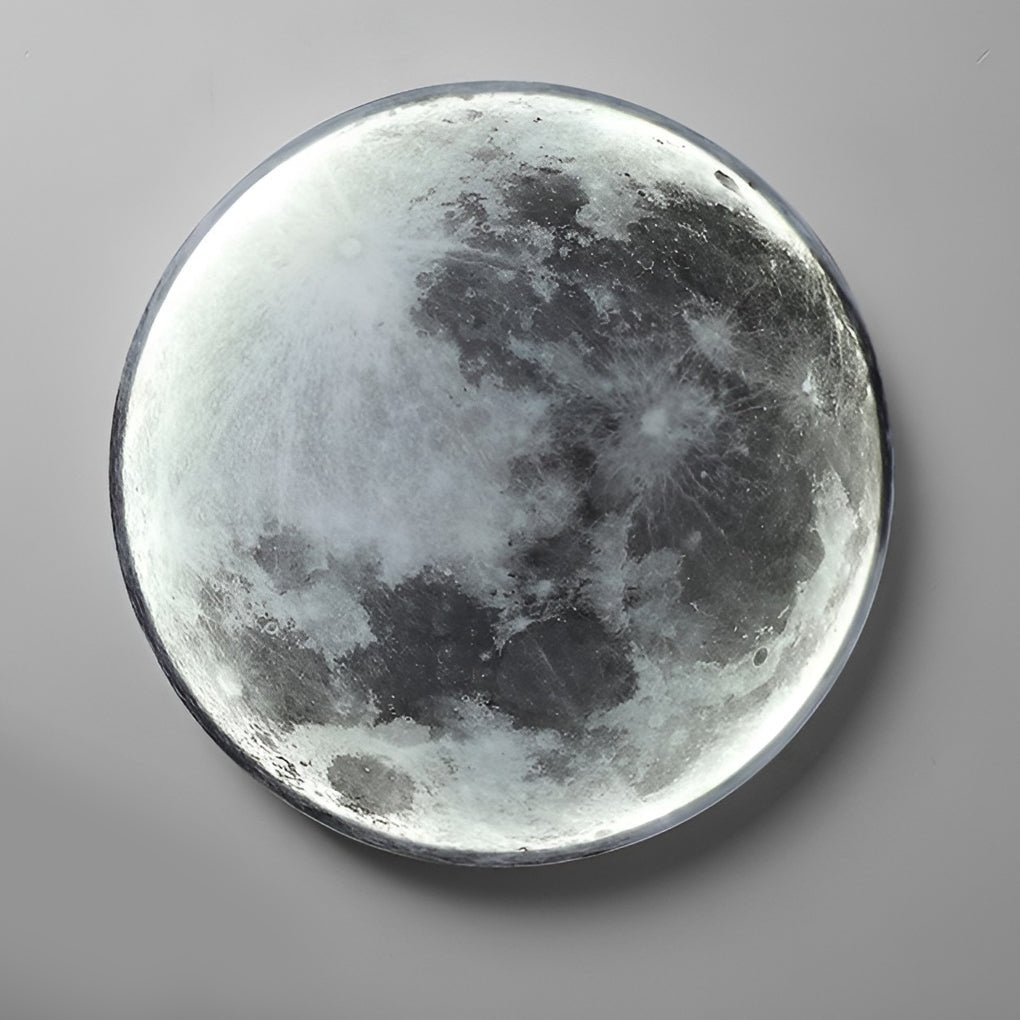 Lunar Moon-Shaped LED Wall Lamp - Dimmable Design for Artistic Ambiance 9