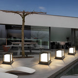 Sleek Garden Pedestal Lights - Waterproof LED Lighting with Dual Power Options for Modern Outdoor Spaces 2