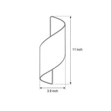 Spiral LED Outdoor Wall Light - Waterproof Dual-Sided Design for Modern Ambiance 17