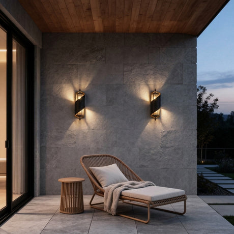 Spiral LED Outdoor Wall Light - Waterproof Dual-Sided Design for Modern Ambiance 10