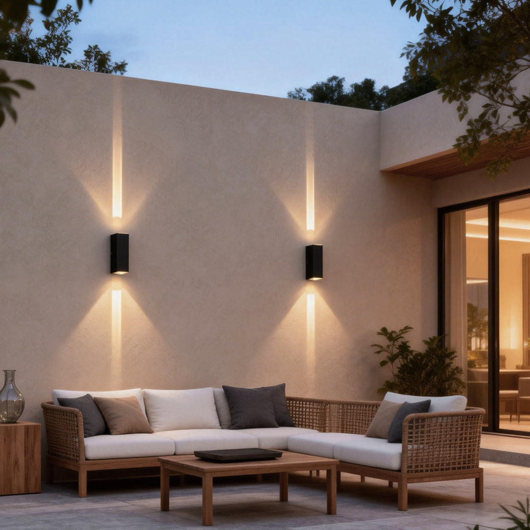 Modern Narrow Beam Wall Sconce - Dual Up-and-Down Outdoor Wall Light with Waterproof Design for Enhanced Illumination 3
