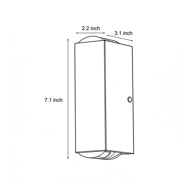 Modern Narrow Beam Wall Sconce - Dual Up-and-Down Outdoor Wall Light with Waterproof Design for Enhanced Illumination 14