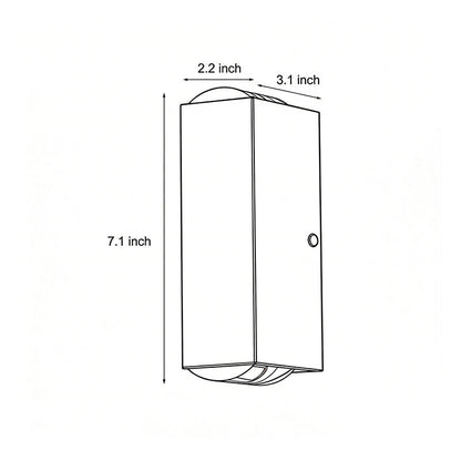 Modern Narrow Beam Wall Sconce - Dual Up-and-Down Outdoor Wall Light with Waterproof Design for Enhanced Illumination 14