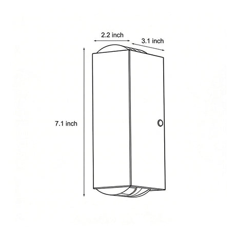 Modern Narrow Beam Wall Sconce - Dual Up-and-Down Outdoor Wall Light with Waterproof Design for Enhanced Illumination 14
