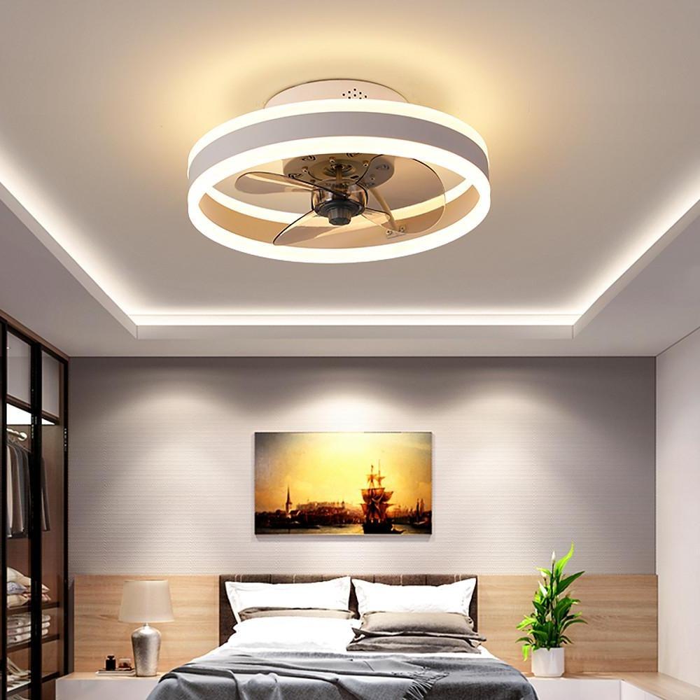 Cylindra Dimmable LED Ceiling Fan - Modern 41 cm Design with Light for Stylish Comfort 1