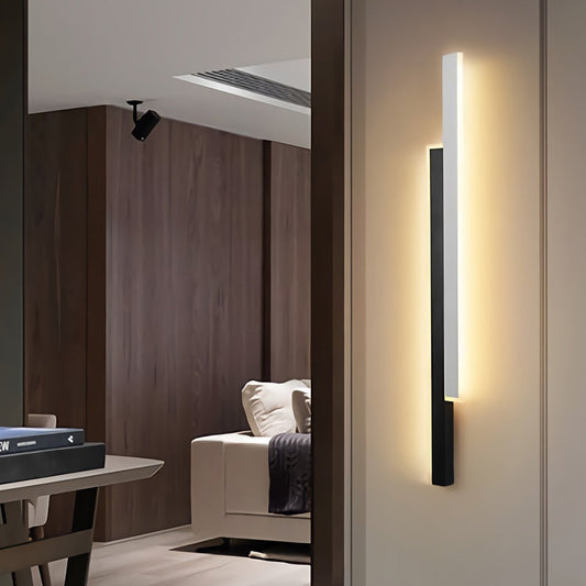 Nordic Minimalist Wall Sconce Light - Adjustable Dual-Strip LED with Modern Design for Stylish Illumination 1