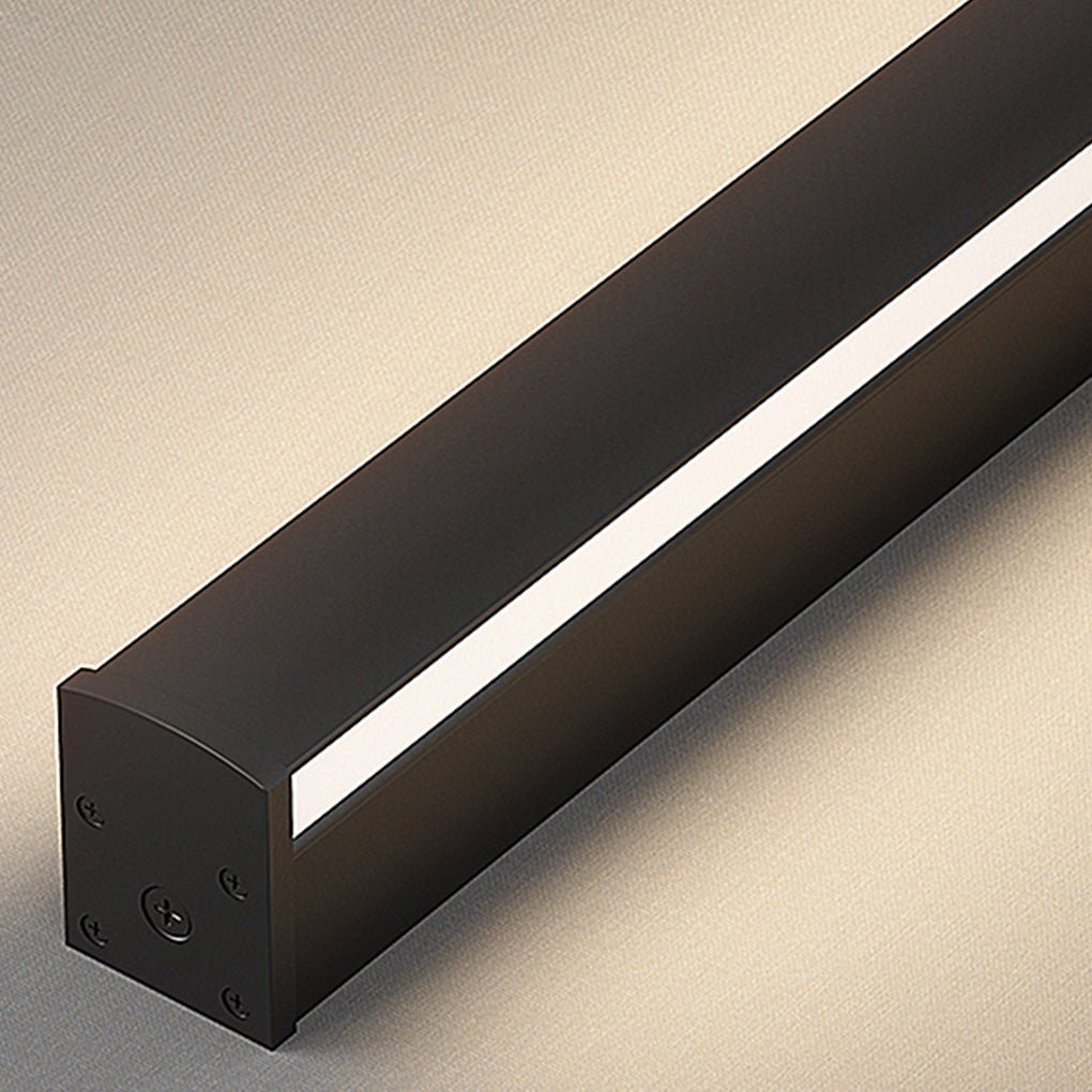 Modern Linear Wall Sconce - Black Aluminum Lighting with Dimmable LED & Eye-Care Design for Versatile Ambient Illumination 9