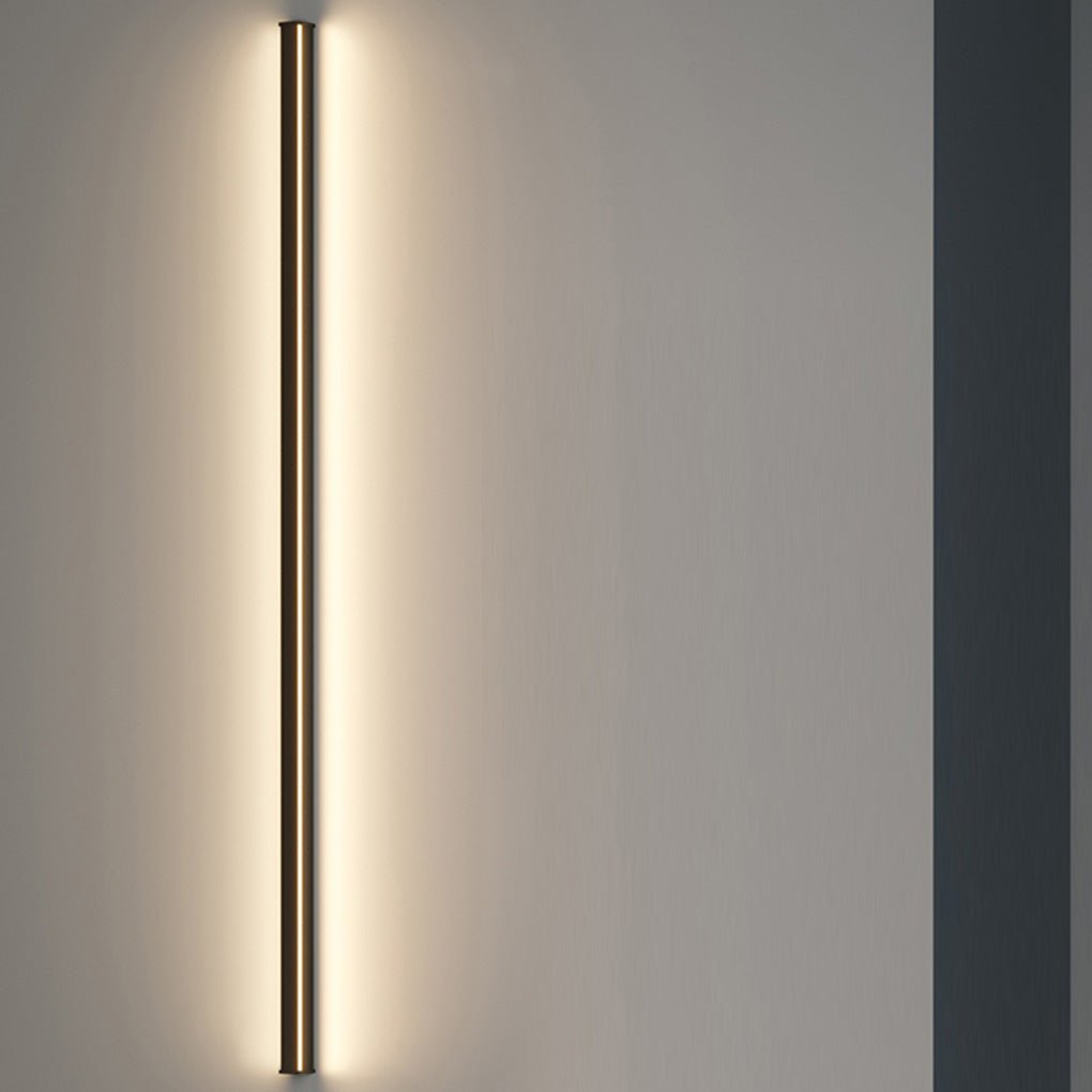 Modern Linear Wall Sconce - Black Aluminum Lighting with Dimmable LED & Eye-Care Design for Versatile Ambient Illumination 6