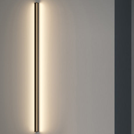 Modern Linear Wall Sconce - Black Aluminum Lighting with Dimmable LED & Eye-Care Design for Versatile Ambient Illumination 6