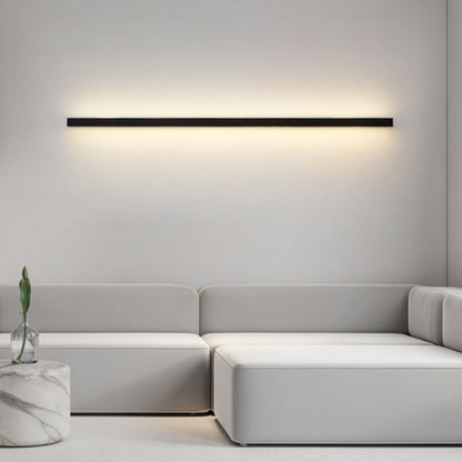 Modern Linear Wall Sconce - Black Aluminum Lighting with Dimmable LED & Eye-Care Design for Versatile Ambient Illumination 5