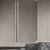 Modern Linear Wall Sconce - Black Aluminum Lighting with Dimmable LED & Eye-Care Design for Versatile Ambient Illumination 2