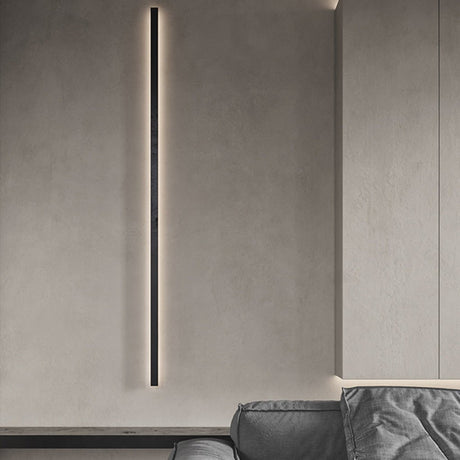 Modern Linear Wall Sconce - Black Aluminum Lighting with Dimmable LED & Eye-Care Design for Versatile Ambient Illumination 2