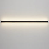 Modern Linear Wall Sconce - Black Aluminum Lighting with Dimmable LED & Eye-Care Design for Versatile Ambient Illumination 7