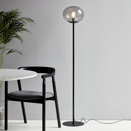 Dune Minimalist Floor Lamp - Elegant Glass & Metal Design for Modern Interiors 9