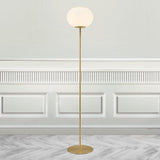 Dune Minimalist Floor Lamp - Elegant Glass & Metal Design for Modern Interiors 1