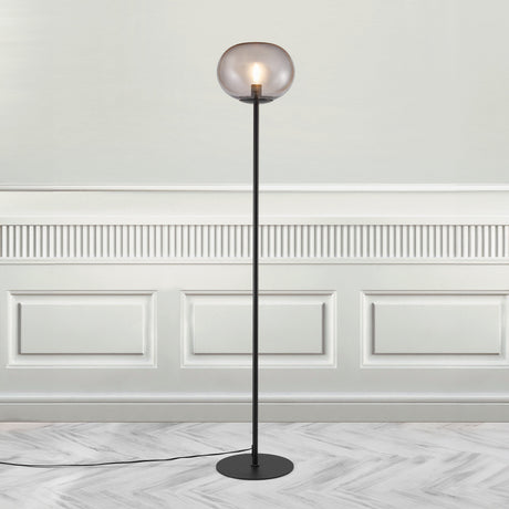 Dune Minimalist Floor Lamp - Elegant Glass & Metal Design for Modern Interiors 2