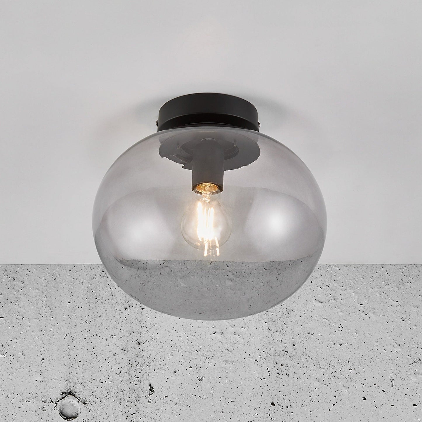 Alton Ceiling Lamp - Mouth-Blown Glass Shade with Elegant Finishes for Atmospheric Lighting 7