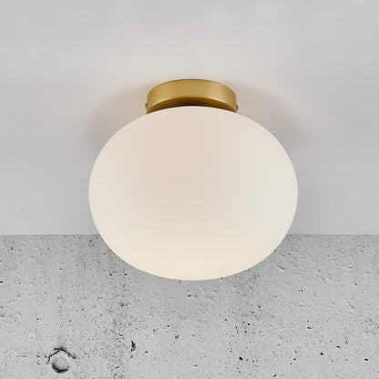 Alton Ceiling Lamp - Mouth-Blown Glass Shade with Elegant Finishes for Atmospheric Lighting 5