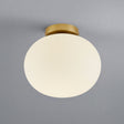 Alton Ceiling Lamp - Mouth-Blown Glass Shade with Elegant Finishes for Atmospheric Lighting 1