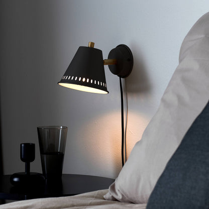 Dune Industrial Wall Lamp - Matte Metal & Brass Design for Elegant Lighting 3