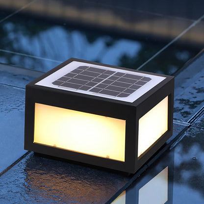 Solar Pillar LED Landscape Light - Waterproof Design for Outdoor Spaces 1