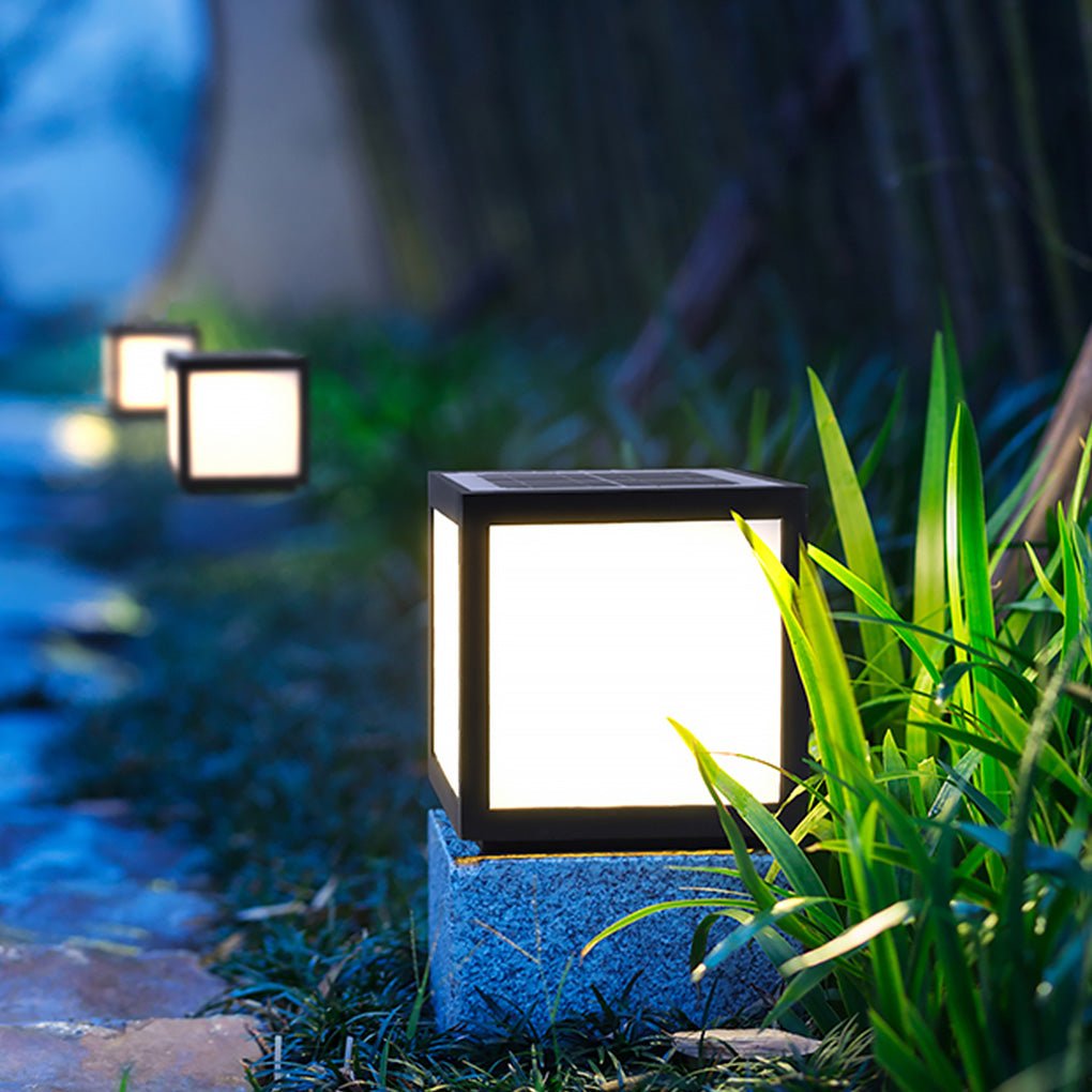 Solar Pillar LED Landscape Light - Waterproof Design for Outdoor Spaces 8