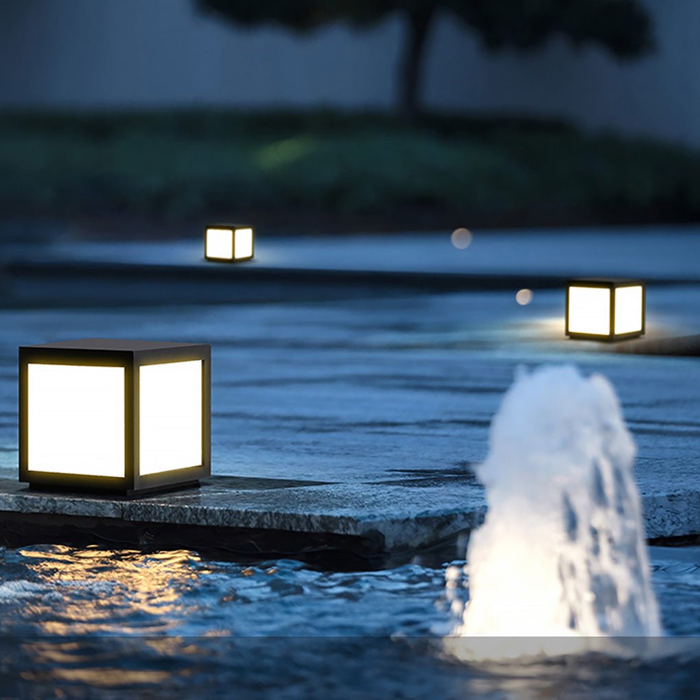 Solar Pillar LED Landscape Light - Waterproof Design for Outdoor Spaces 7