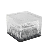 Crystal Glow Solar Step Light - Modern Outdoor Ice Cube Lights with Four Color Options for Elegant Ambiance 13