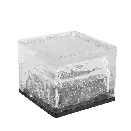 Crystal Glow Solar Step Light - Modern Outdoor Ice Cube Lights with Four Color Options for Elegant Ambiance 13