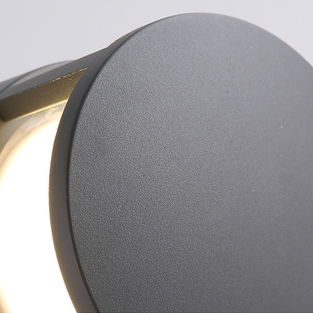 Modern Round Outdoor Post Light - Double-Layered Design with IP65 Protection for Year-Round Illumination 12