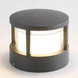 Modern Round Outdoor Post Light - Double-Layered Design with IP65 Protection for Year-Round Illumination 9