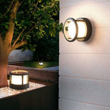 Modern Round Outdoor Post Light - Double-Layered Design with IP65 Protection for Year-Round Illumination 5